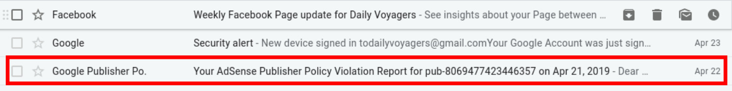 Google Publisher Policy
