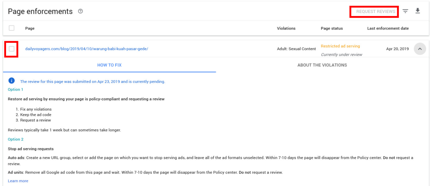Request Reviews